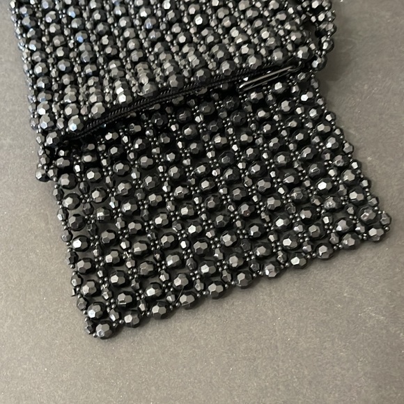 VINTAGE 90’S EXPRESS BLACK BEADED PURSE - Picture 5 of 7